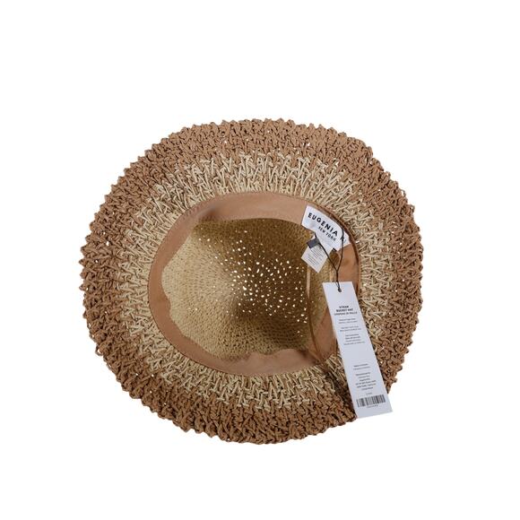 Eugenia Kim - Bailey Natural Ombre Straw Bucket Hat - Natural Tan / Brown - NWT main image 6